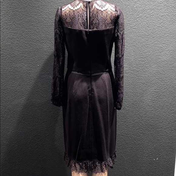 TORY BURCH - NWT Black wool and lace dress. - Picture 6 of 8